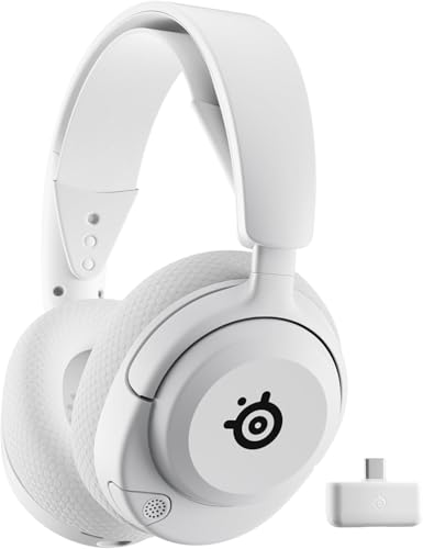 SteelSeries Arctis Nova 5P Wireless PS5 Gaming Headset - Magnetische Neodym-Treiber - 100+ Audio Presets + KontrolFreek FPS Freek Galaxy White für PlayStation (PS4/PS5) - Performance Thumbsticks Bild 2