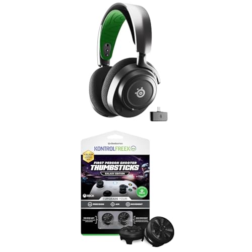 SteelSeries Arctis Nova 7X Wireless Xbox Gaming Headset - 2,4 GHz & Mischbarer Bluetooth-Sound + KontrolFreek FPS Freek Galaxy Black für Xbox One & Xbox Series X Controller - Performance Thumbsticks Bild 1