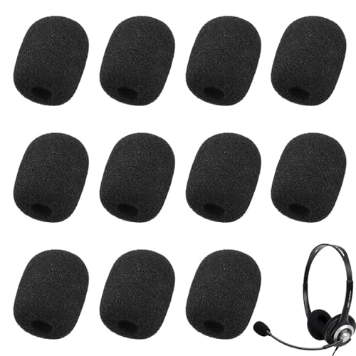 Luxiremi 15 Stück Mini Mikrofon Abdeckungen Schaum, Mikrofon Windschutz,Windschutz Headset Headset Mik/rofon hohe Dichte Schaum Abdeckungen für Klein Mik/rofon,Lavalier-Kopfhörer Bild 1