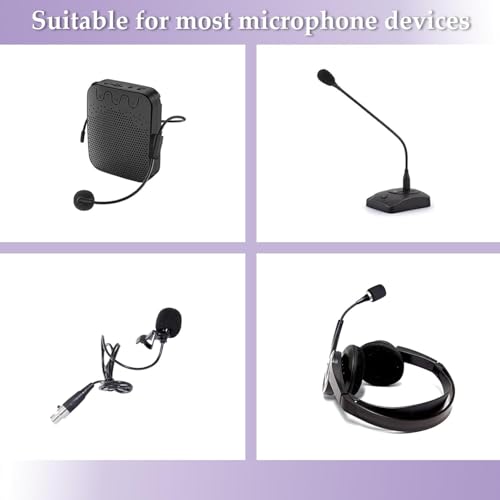 Luxiremi 15 Stück Mini Mikrofon Abdeckungen Schaum, Mikrofon Windschutz,Windschutz Headset Headset Mik/rofon hohe Dichte Schaum Abdeckungen für Klein Mik/rofon,Lavalier-Kopfhörer Bild 7