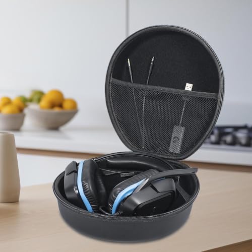 Harte Tasche Hülle Case Kompatibel mit Corsair HS35 v2 / HS55 / HS65 / HS80 RGB/Virtuoso MAX/Void Elite RGB/Void v2 Drahtloses MAX Wireless Gaming Headset, Nur Tasche - Schwarz YC80033 Bild 3