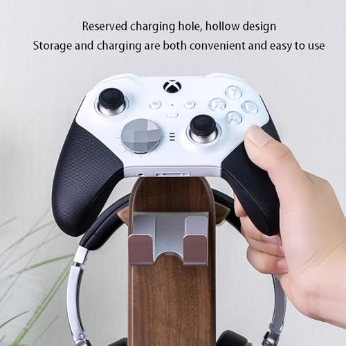 Kopfhörerständer, Desktop-Kopfhörerständer, universeller Headset-Halter, Aufhängerhalterung aus Aluminium mit schützendem Silikonpad, Gaming-Headset-Zubehör(Silver) Bild 7