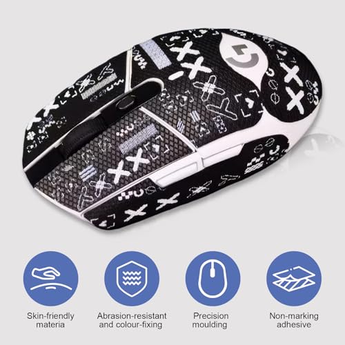 Maus Griptape kompatibel mit Logitech G Pro X Superlight, Mouse Grip Tape für Ultimative Präzision Gamer Grip und Komfort, Vollständige Abdeckung, Schweißabsorbierend, rutschfest, Ultradünn Bild 4