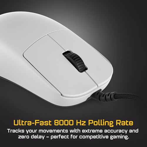 ENDGAME GEAR OP1 8k v2 Weiß – Esports Gaming Maus mit Kabel, 30K DPI optischem Sensor, 8000Hz Polling, austauschbaren Switches & Claw-Grip-Design Bild 2