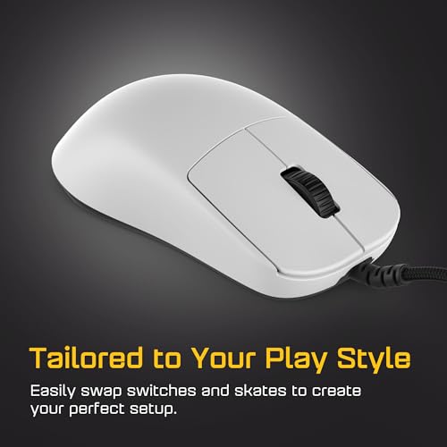 ENDGAME GEAR OP1 8k v2 Weiß – Esports Gaming Maus mit Kabel, 30K DPI optischem Sensor, 8000Hz Polling, austauschbaren Switches & Claw-Grip-Design Bild 6