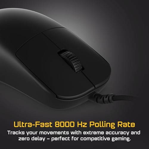 ENDGAME GEAR OP1 8k v2 Schwarz – Esports Gaming Maus mit Kabel, 30K DPI optischem Sensor, 8000Hz Polling, austauschbaren Switches & Claw-Grip-Design Bild 2