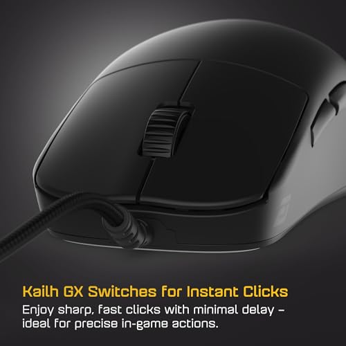 ENDGAME GEAR OP1 8k v2 Schwarz – Esports Gaming Maus mit Kabel, 30K DPI optischem Sensor, 8000Hz Polling, austauschbaren Switches & Claw-Grip-Design Bild 3