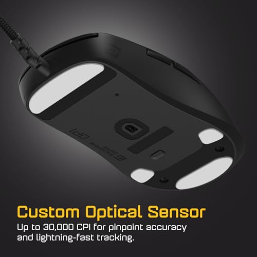 ENDGAME GEAR OP1 8k v2 Schwarz – Esports Gaming Maus mit Kabel, 30K DPI optischem Sensor, 8000Hz Polling, austauschbaren Switches & Claw-Grip-Design Bild 4