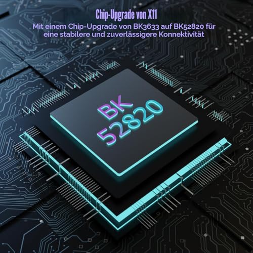 ATTACK SHARK X11SE Kabellose Gaming-Maus, 63g Superleicht, mit PixArt PAW3311-Sensor, 22000 DPI, Tri-Mode BT/2,4 GHz/Kabelgebunden, 1000Hz, 300mAh Battery, Dual-Treiber, für PC/Xbox/PS/Mac, Weiß Bild 5