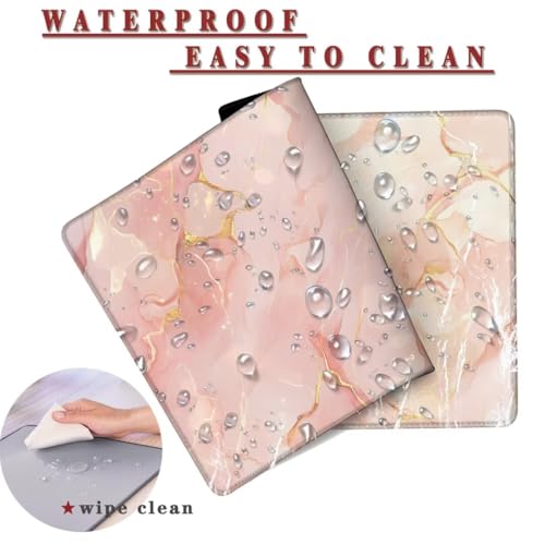 Mauspad XXL 1400x800x4mm Wasserdicht Schreibtischunterlage rutschfeste Speed Gaming Mousepad Marble (4) Groß Desk Mouse Mat Maus Pad, Schreibtisch Unterlage Deko für PC, MacBook, Laptop, Home Office Bild 2
