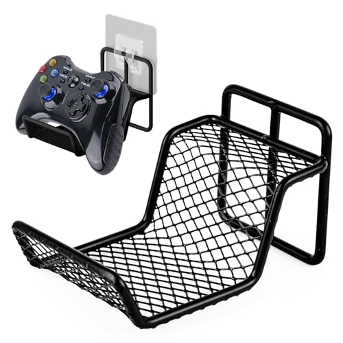 Controller Halter, Ps5 Controller Halterung, Controller Stand, Gaming Zubehör für Hängende Gamepad, Headset, Rucksack, Kabel, Headset Halterung Geeignet für Spielzimmer, Büro, Raum, Schwarz Bild 1
