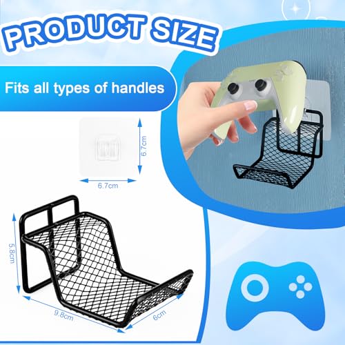 Controller Halter, Ps5 Controller Halterung, Controller Stand, Gaming Zubehör für Hängende Gamepad, Headset, Rucksack, Kabel, Headset Halterung Geeignet für Spielzimmer, Büro, Raum, Schwarz Bild 2