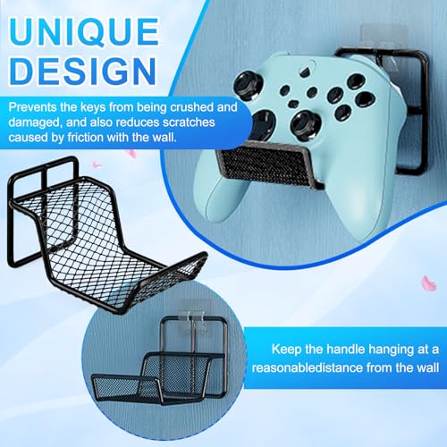 Controller Halter, Ps5 Controller Halterung, Controller Stand, Gaming Zubehör für Hängende Gamepad, Headset, Rucksack, Kabel, Headset Halterung Geeignet für Spielzimmer, Büro, Raum, Schwarz Bild 5