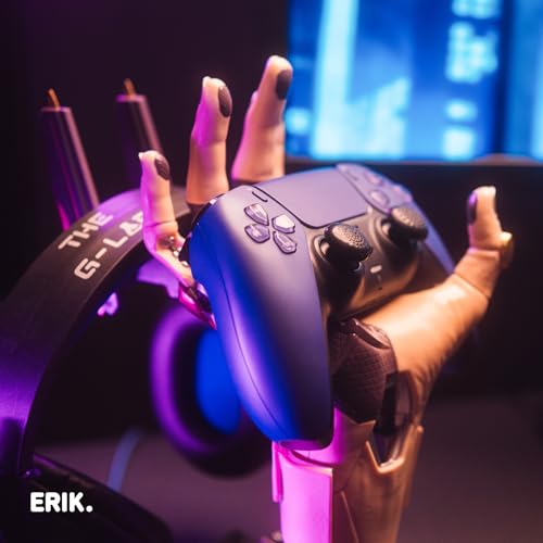 Grupo Erik Gaming Headset Halterung & Controller Halter Cyberpunk| Coole Sachen für Jungs und Mädchen | Gaming Zubehör Kopfhörer Halterung | Coole Geschenkidee & Deko für Gamer| 16 x 20 x 27,5 cm Bild 2