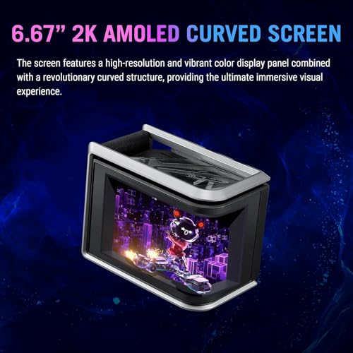 ASUS ROG Ryuo IV SLC 360 ARGB All-in-One-CPU-Wasserkühlung (6,67-Zoll-AMOLED-Display, unterstützt 3D-Videos, 200mm-Schläuche, 3X Daisy-Chain-Lüfter, für Intel LGA 1851, 1700, AMD AM5, AM4) Bild 2