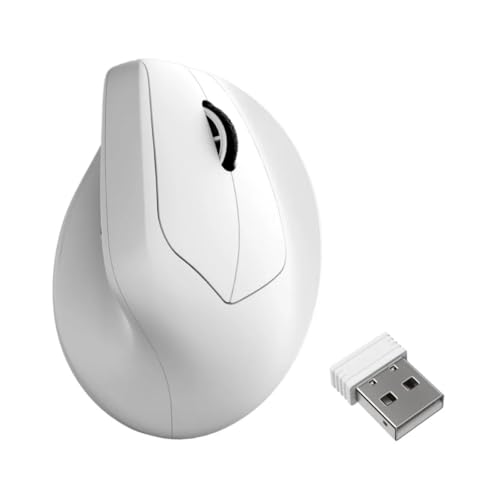 Keychron M5 Kabellose Vertikalmaus (47°) – 8K Polling Rate, PAW3950-Sensor 30.000 DPI, 3-Fach Konnektivität (2.4G/Bluetooth/USB-C), bis zu 140h Akkulaufzeit, Programmierbar, Für Windows/Mac Bild 1