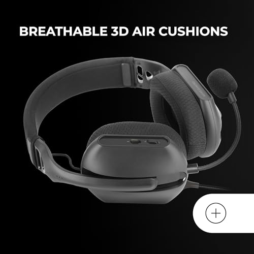 Mars Gaming MH-PRO, Gaming-Kopfhörer ARGB Flow, Surround-Sound, AIR 3D-Ohrpolster, Mikrofon, PS4, PS5, Xbox ONE, Xbox Series X-S, Switch, Switch 2, Windows, Mac, Smartphone und Tablet, Schwarz Bild 3