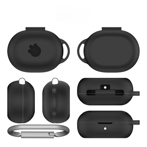 Silikon Hülle kompatibel mit SteelSeries Arctis GameBuds Gaming Kopfhörer Stoßfeste Schutzhülle mit Bergsteigschnalle - Etui Case Cover Earphone Protector Bild 1