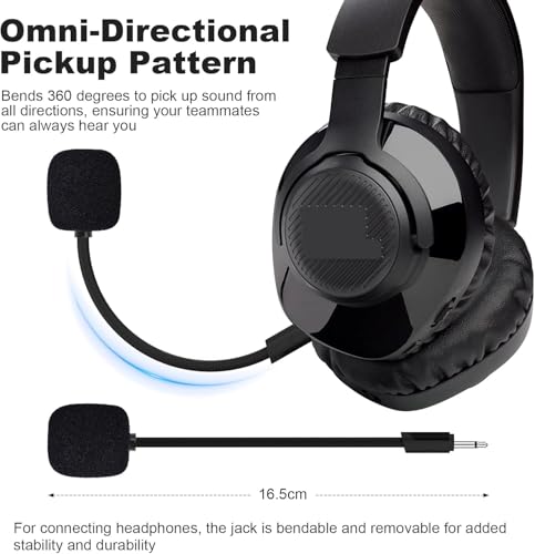 Zosvoses Ersatz-Spielmikrofon Kompatibel mit JBL Quantum 100 (Q100) Gaming-Headsets auf PS5, PS4, PC, Xbox, Mac, 2,5 mm Abnehmbare Geräuschunterdrückung Kristallklares Spielmikrofon Sprachboom Bild 4