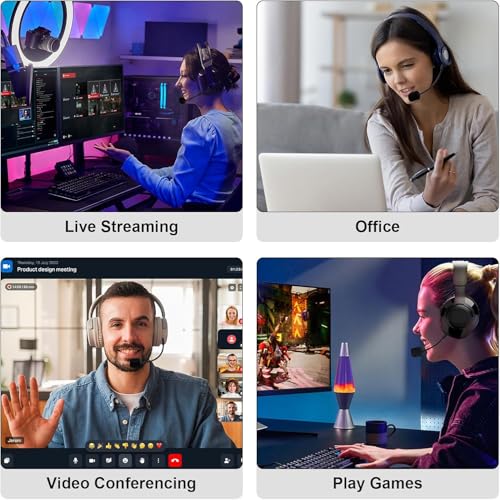 Zosvoses Ersatz-Spielmikrofon Kompatibel mit JBL Quantum 100 (Q100) Gaming-Headsets auf PS5, PS4, PC, Xbox, Mac, 2,5 mm Abnehmbare Geräuschunterdrückung Kristallklares Spielmikrofon Sprachboom Bild 7