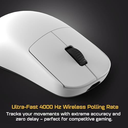 ENDGAME GEAR OP1w 4k v2 Wireless Gaming Maus Weiß – 30K DPI Optischer Sensor, 4000Hz Polling, Hot-Swap Switches & Claw-Grip Design Bild 2