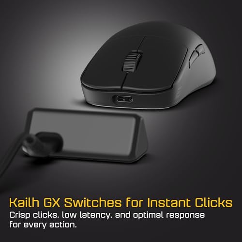 ENDGAME GEAR OP1w 4k v2 Wireless Gaming Maus Schwarz – 30K DPI Optischer Sensor, 4000Hz Polling, Hot-Swap Switches & Claw-Grip Design Bild 3