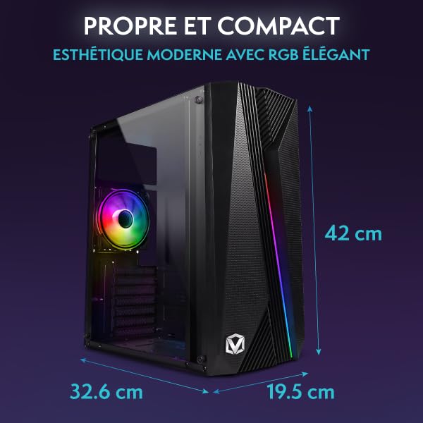 Vibox I-28 Gaming PC Set Komplett • Monitor 22 Zoll • AMD Ryzen 3 3200G 4-Kern • Radeon Vega 8 • 16GB RAM • 500GB SSD • Windows 11 • WLAN Bild 4