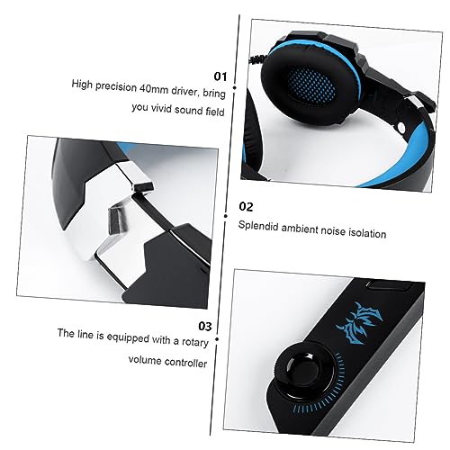 VILLCASE Headset Für Pc Gaming Mit Leuchtendem Design Atmungsaktiven Ohrclips Komfortablem Tragegefühl Und Exquisiter Verarbeitung Für Hervorragendes Spielerlebnis Bild 7