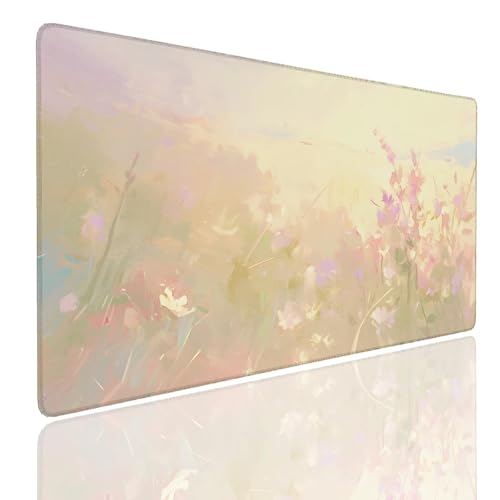 Mauspad XXL 1400x800x4mm Wasserdicht Schreibtischunterlage Rutschfeste Speed Gaming Mousepad Pictures (3) Groß Desk Mouse Mat Maus Pad, Schreibtisch Unterlage Deko für PC, Macbook, Laptop, Home Office Bild 1