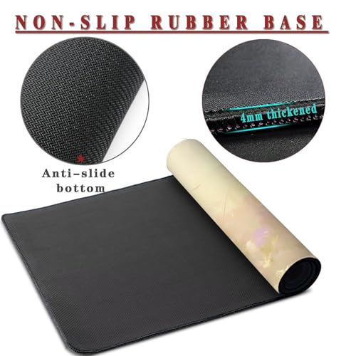 Mauspad XXL 1400x800x4mm Wasserdicht Schreibtischunterlage Rutschfeste Speed Gaming Mousepad Pictures (3) Groß Desk Mouse Mat Maus Pad, Schreibtisch Unterlage Deko für PC, Macbook, Laptop, Home Office Bild 3