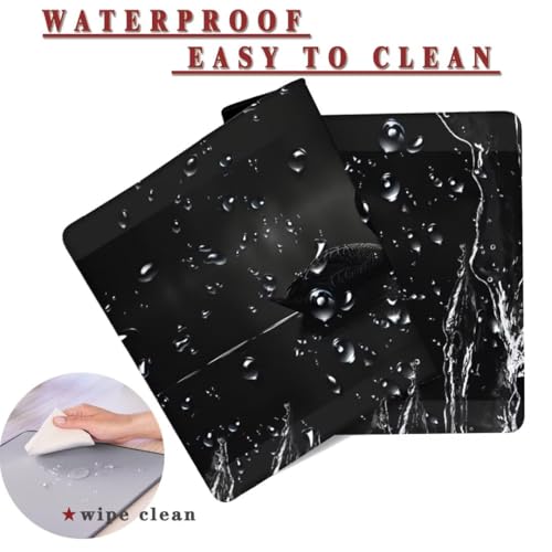 Mauspad XXL 1400x800x4mm Wasserdicht Schreibtischunterlage rutschfeste Speed Gaming Mousepad Photo (8) Groß Desk Mouse Mat Maus Pad, Schreibtisch Unterlage Deko für PC, MacBook, Laptop, Home Office Bild 2