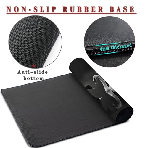 Mauspad XXL 1400x800x4mm Wasserdicht Schreibtischunterlage rutschfeste Speed Gaming Mousepad Photo (8) Groß Desk Mouse Mat Maus Pad, Schreibtisch Unterlage Deko für PC, MacBook, Laptop, Home Office Bild 3