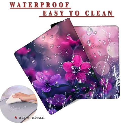 Mauspad XXL 1400x800x4mm Wasserdicht Schreibtischunterlage rutschfeste Speed Gaming Mousepad Pink (12) Groß Desk Mouse Mat Maus Pad, Schreibtisch Unterlage Deko für PC, MacBook, Laptop, Home Office Bild 2