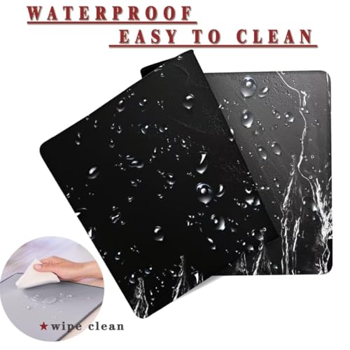 Mauspad XXL 1400x800x4mm Wasserdicht Schreibtischunterlage Rutschfeste Speed Gaming Mousepad Pictures (9) Groß Desk Mouse Mat Maus Pad, Schreibtisch Unterlage Deko für PC, Macbook, Laptop, Home Office Bild 2