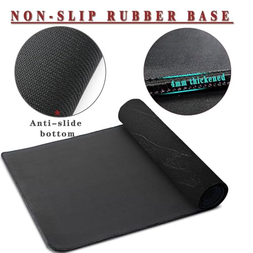 Mauspad XXL 1400x800x4mm Wasserdicht Schreibtischunterlage Rutschfeste Speed Gaming Mousepad Pictures (9) Groß Desk Mouse Mat Maus Pad, Schreibtisch Unterlage Deko für PC, Macbook, Laptop, Home Office Bild 3