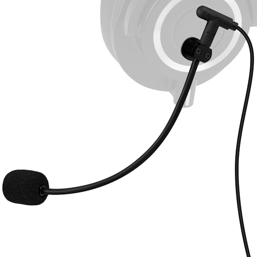 GEEKRIA Aufsteckbares Kopfhörer-Boom-Mikrofon, wandeln Sie Ihren geliebten Kopfhörer in ein Gaming-Headset um, abnehmbares, flexibles Mod-Mikrofon, kompatibel mit PCs/Spielkonsolen/Handheld-Geräten Bild 1
