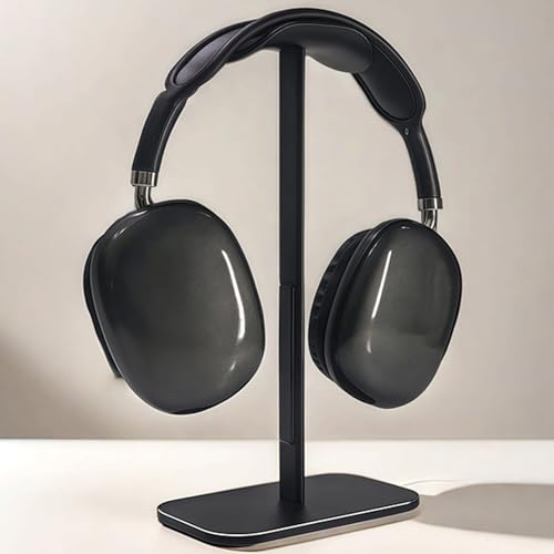Kopfhörerständer, Headset-Halter, Kopfhörerständer, Aluminium, flexible Kopfstütze, solide Basis für alle Kopfhörergrößen Bild 2