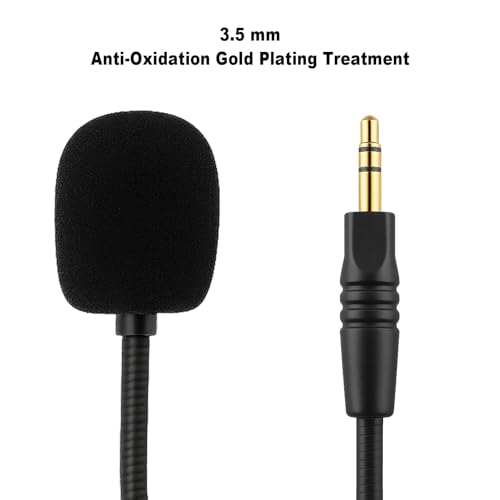 Ersatz-Spielmikrofon, kompatibel mit Havit H2002D Gaming-Headsets, abnehmbares kristallklares Mikrofon mit Geräuschunterdrückung, 2 Schaumstoffabdeckungen Bild 4