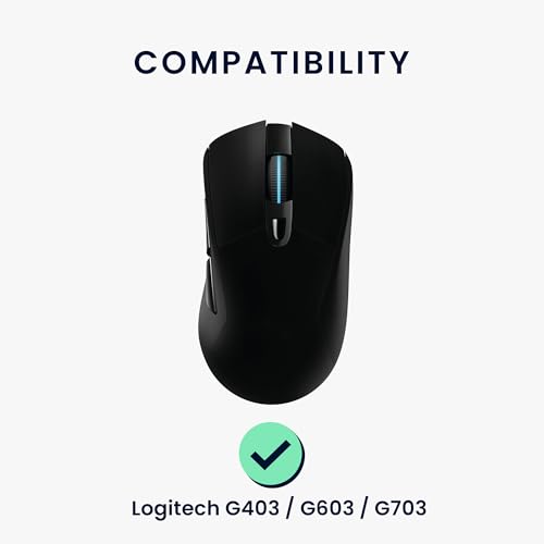 kwmobile Mouse Feet Sticker kompatibel mit Logitech G403 / G603 / G703 Ersatz Glider - Mausfüße passgenau - Maus Glides in Weiß Bild 2