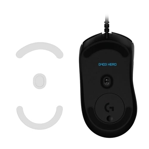 kwmobile Mouse Feet Sticker kompatibel mit Logitech G403 / G603 / G703 Ersatz Glider - Mausfüße passgenau - Maus Glides in Weiß Bild 5