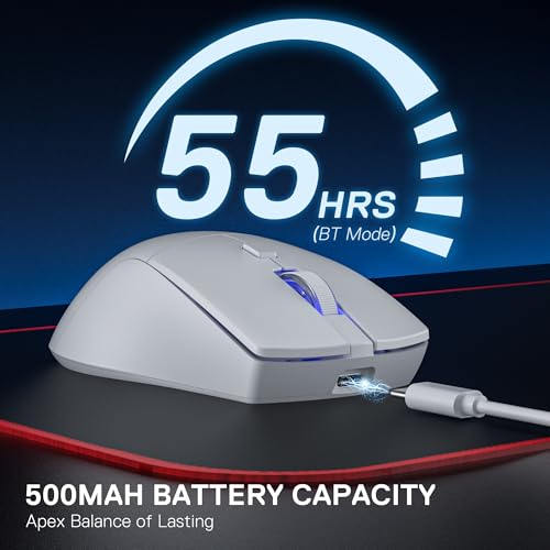 Redragon M618 LIT kabellose Gaming-Maus, optische ergonomische Maus mit 10.000 DPI und 6 programmierbaren Tasten, Ultraleicht mit 70g, Software unterstützt DIY-Tastenbelegungen Bild 6