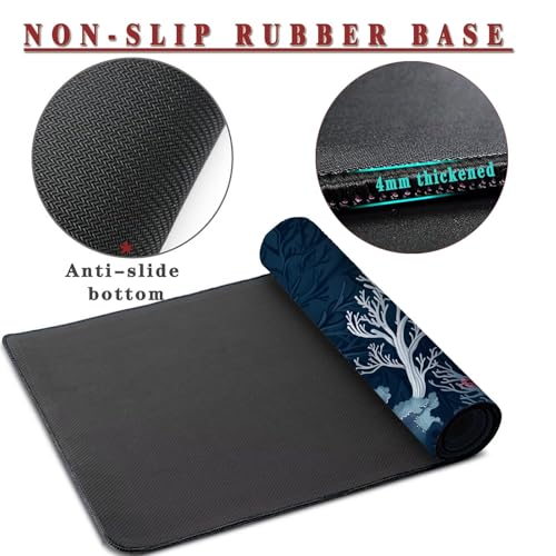 Mauspad XXL 1400x800x4mm Wasserdicht Schreibtischunterlage rutschfeste Speed Gaming Mousepad Pink (16) Groß Desk Mouse Mat Maus Pad, Schreibtisch Unterlage Deko für PC, MacBook, Laptop, Home Office Bild 3