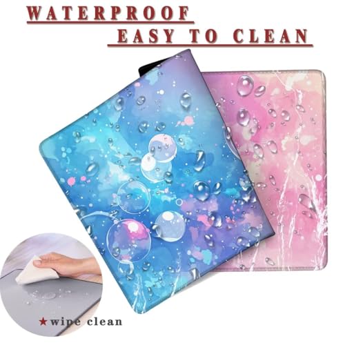 Mauspad XXL 1400x800x4mm Wasserdicht Schreibtischunterlage rutschfeste Speed Gaming Mousepad Pink (7) Groß Desk Mouse Mat Maus Pad, Schreibtisch Unterlage Deko für PC, MacBook, Laptop, Home Office Bild 2
