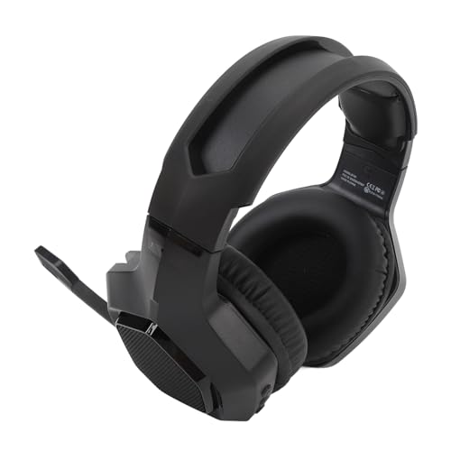 SEAFRONT Wireless Gaming -Headset mit Super Niedriger Latenz von 2, 4 G Drahtlosen und 3, 5 -mm -Kabelverkleidungen Gaming -Earphone für PC -Laptops (Black) Bild 1