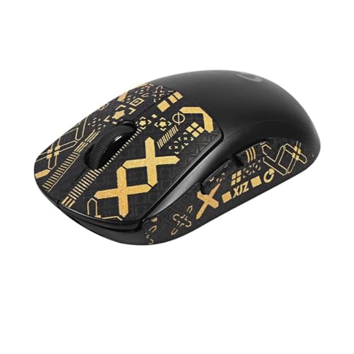 Mouse Grip Tape, Kompatibel mit Logitech G Pro Griptape Gaming Mouse, Anti-Slip Griffband Gaming Maus Zubehör, Self-Adhesive Pre-Cut Stickers Mouse Grip Tape, Mouse NOT Included (Gold) Bild 1
