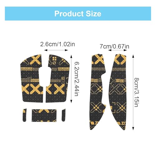 Mouse Grip Tape, Kompatibel mit Logitech G Pro Griptape Gaming Mouse, Anti-Slip Griffband Gaming Maus Zubehör, Self-Adhesive Pre-Cut Stickers Mouse Grip Tape, Mouse NOT Included (Gold) Bild 3