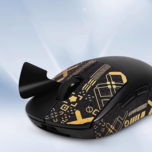 Mouse Grip Tape, Kompatibel mit Logitech G Pro Griptape Gaming Mouse, Anti-Slip Griffband Gaming Maus Zubehör, Self-Adhesive Pre-Cut Stickers Mouse Grip Tape, Mouse NOT Included (Gold) Bild 6