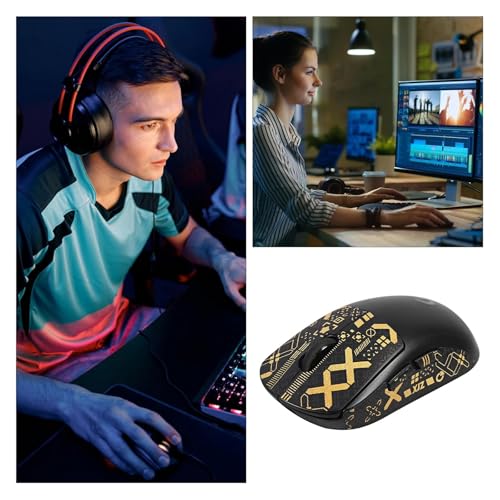 Mouse Grip Tape, Kompatibel mit Logitech G Pro Griptape Gaming Mouse, Anti-Slip Griffband Gaming Maus Zubehör, Self-Adhesive Pre-Cut Stickers Mouse Grip Tape, Mouse NOT Included (Gold) Bild 7