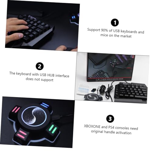 NUOBESTY Gaming-Controller-Adapter Für Spielkonsole Gamepad-konverter Maus-Adapter Für Spielkonsole Konverter Für Gamepad Schwarz Bild 7