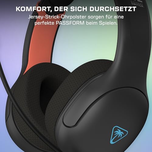 Turtle Beach Airlite Fit Wired Gaming Headset Offiziell Lizenziert für Nintendo Switch 2, 1, und OLED, Anthrazitschwarz Bild 3